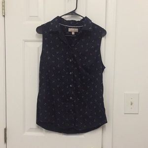 EUC banana republic anchor top